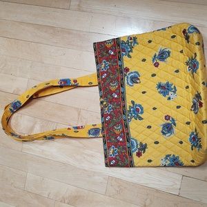Vera Bradley Yellow floral print bag.